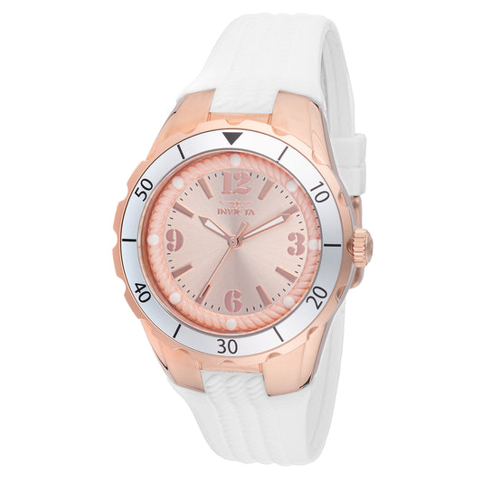 Invicta Women's 38mm Angel Quartz Silicone Strap Watch