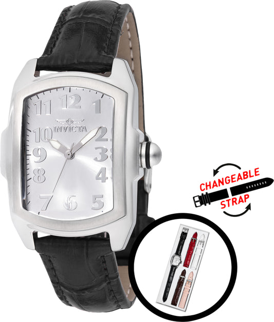 Invicta Women's 29mm Lupah Quartz Interchangable Leather Strap Watch