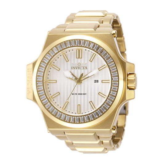 Invicta Men's 58mm Akula Quartz Crystal Accented Goldtone Bracelet Watch