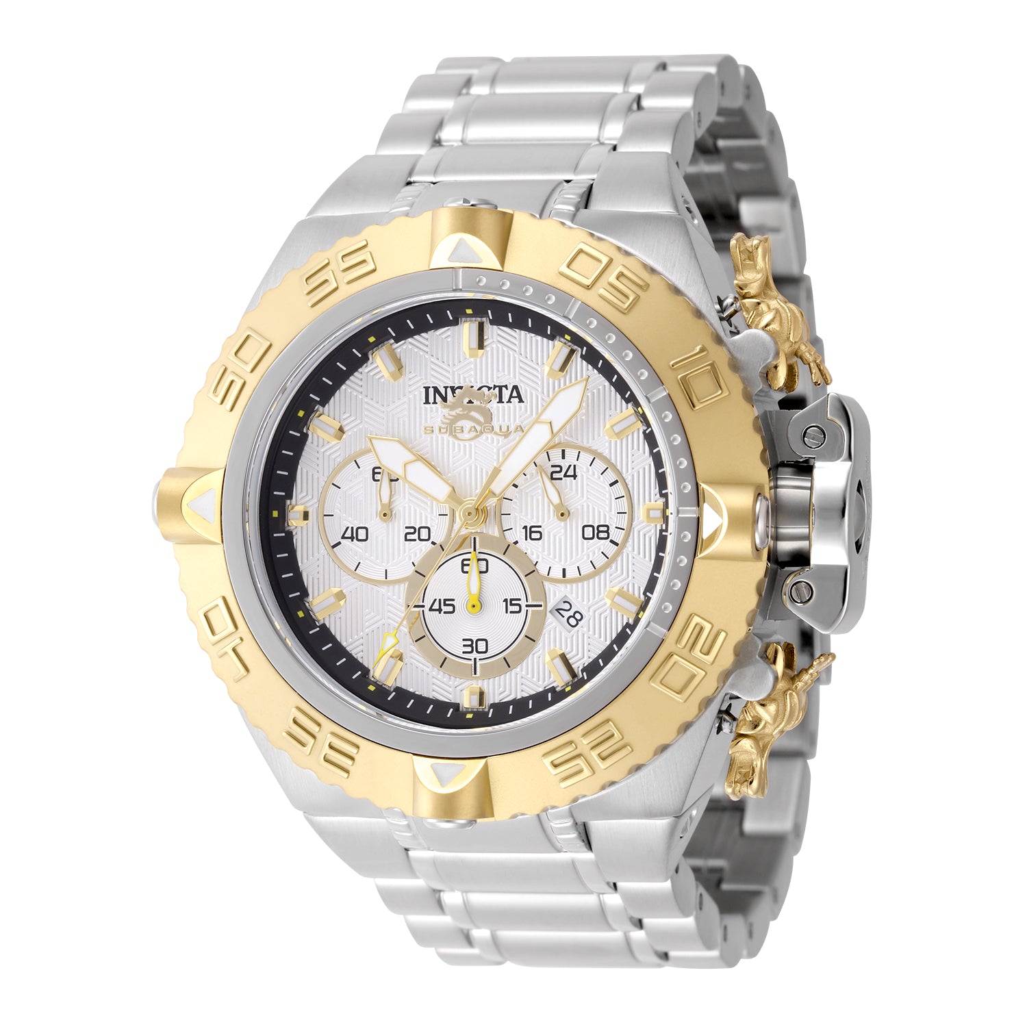 Invicta Two-Tone Gold and Silver Chronograph Watch Invicta Ladies main image 4