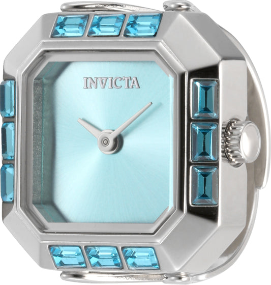 Invicta Women's 21mm Angel Quartz Baguette Crystal Tonneau Mini Ring Watch