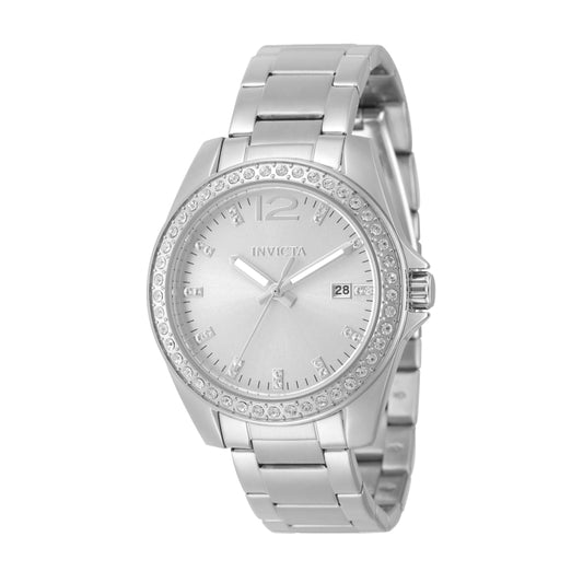 Invicta Women's 38mm Angel Quartz Crystal Bezel Bracelet Watch