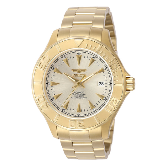 Invicta Men's 47mm Signature Automatic Date Goldtone Bracelet Watch