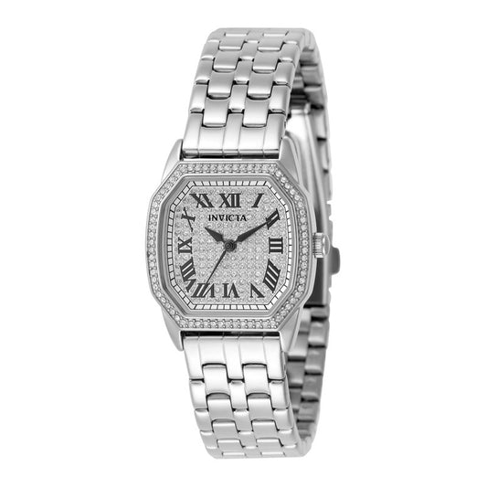 Invicta Women's 27mm Wildflower Quartz Crystal Pave Bracelet Watch