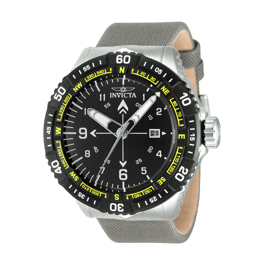 Invicta Men's 49mm Coalition Forces Quartz Date Olive Green Nylon Strap Watch
