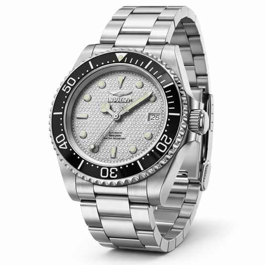 Invicta Men's 40mm Pro Diver Automatic Textured Dial Bracelet Watch