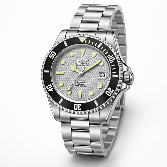 Invicta Men's 43mm Pro Diver Automatic Textured Dial Bracelet Watch