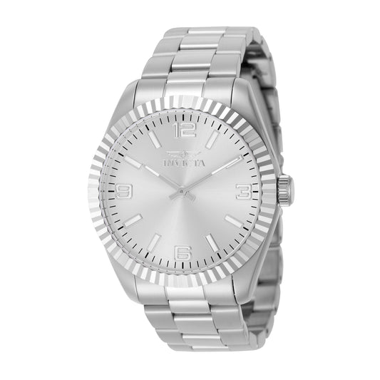 Invicta Men's 43mm Specialty Quartz Fluted Bezel Luminous Index Markers Bracelet Watch