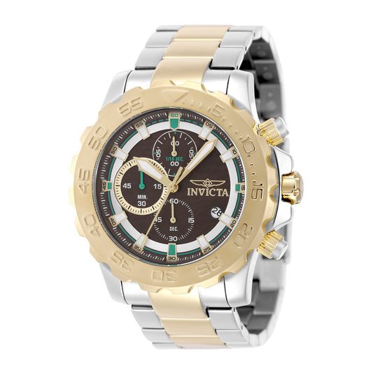 Invicta Men's 54mm Pro Diver Quartz Chronograph Two-Tone iSize Bracelet Watch