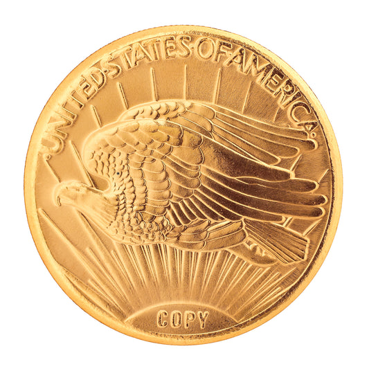 1933 $20 24k Gold Layered Double Eagle Replica Coin