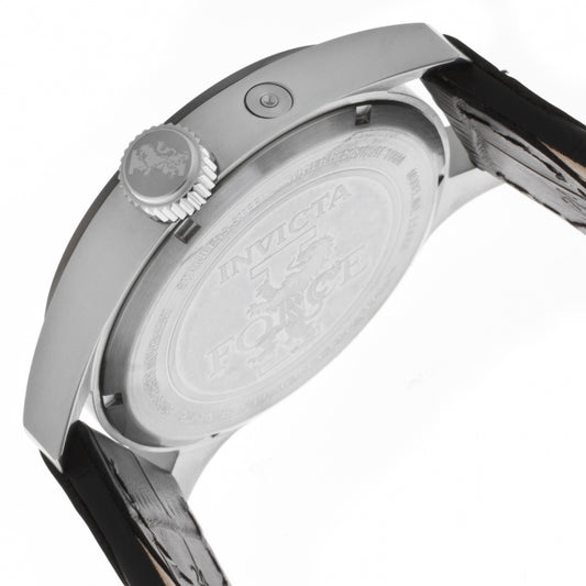 Invicta Men's 48mm I-Force Quartz Day & Date Leather Strap Watch