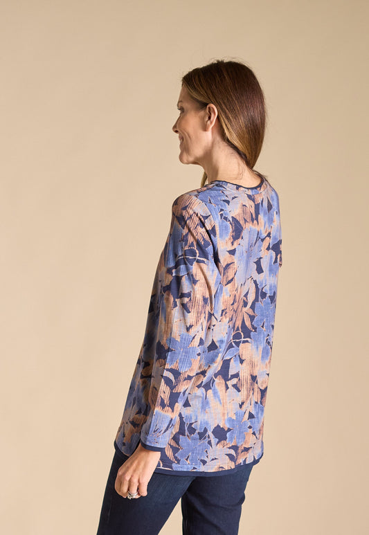 Christopher & Banks Relaxed Restyled Floral Print Tunic