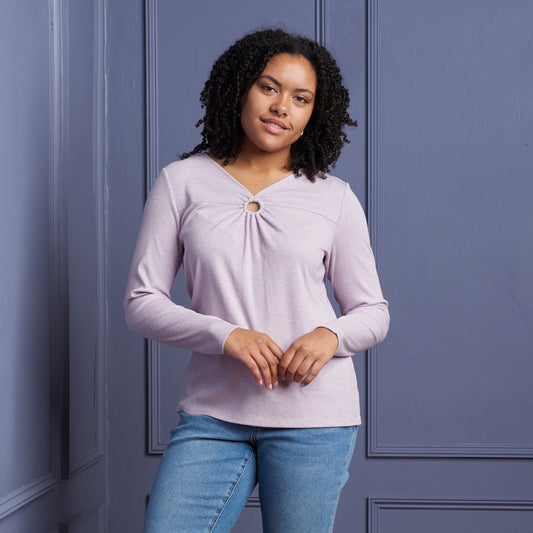 Christopher & Banks Waffle Knit Sparkle Tee