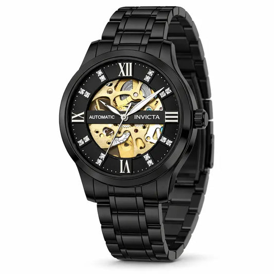 Invicta Men's 40mm Objet D'Art Automatic Blackout Skeletonized Bracelet Watch