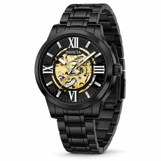 Invicta Men's 41mm Objet D'Art Automatic Blackout Skeletonized Bracelet Watch