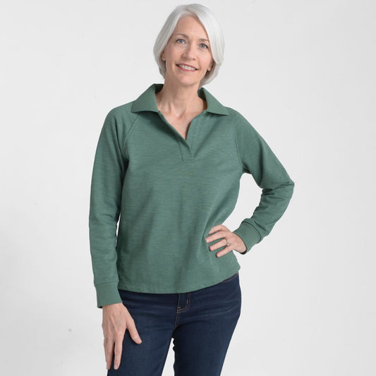 Christopher & Banks Long Sleeve Collared Top