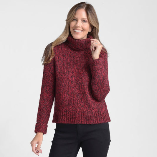 Christopher & Banks Marled Yarn Turtleneck Sweater