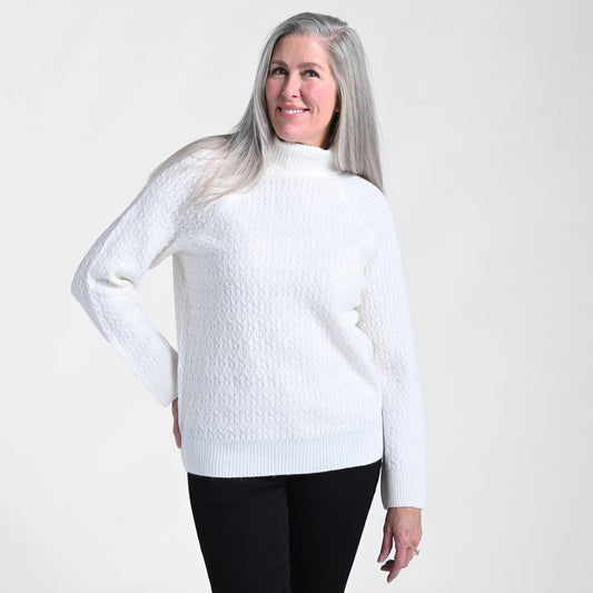 Christopher & Banks Cable Stitch Turtleneck Sweater