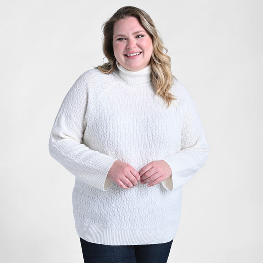 Christopher & Banks Cable Stitch Turtleneck Sweater