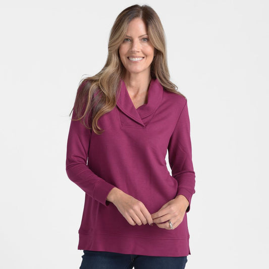 Christopher & Banks Shawl Collar Long Sleeve Tunic