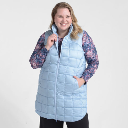 Christopher & Banks Relaxed Restyled Quilted Puffer Long Vest