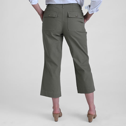 Christopher & Banks Relaxed Fit Wide Leg Crop Pant