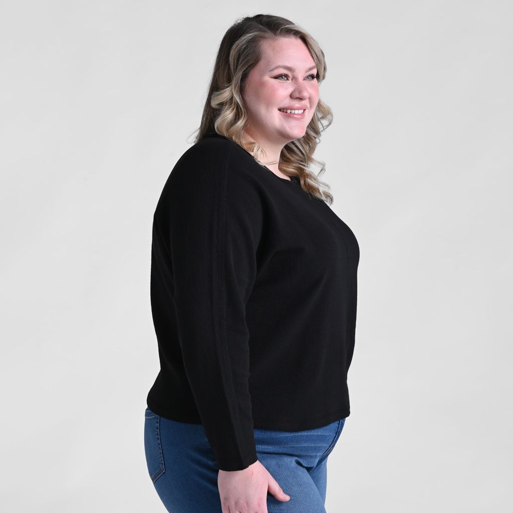 Christopher & Banks Relaxed Restyled Dolman Sleeve Seam Front Top