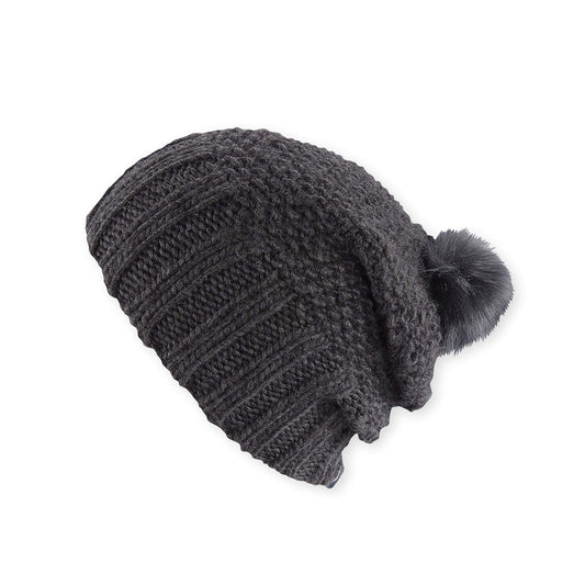 Pistil Women's Juliette Pom Slouch Beanie - Black