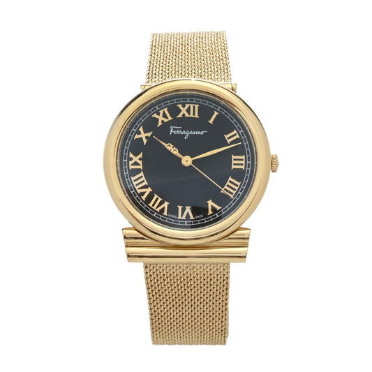 Ferragamo Women's Gancini Swiss Made Quartz Mesh Bracelet Watch