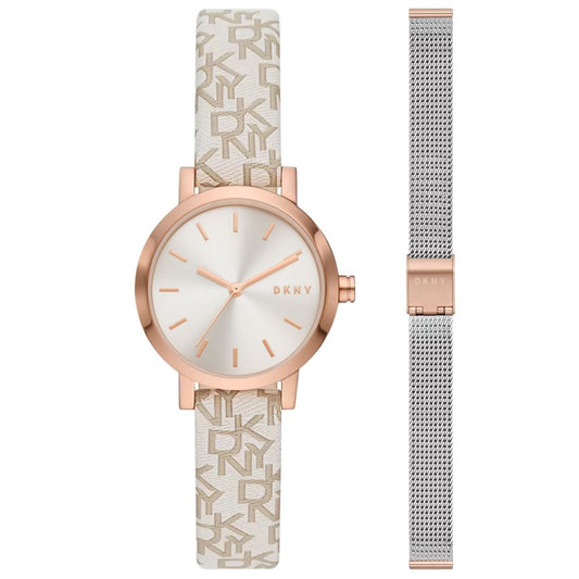 DKNY Women's SoHo Quartz Strap Watch w/ Mesh Bracelet