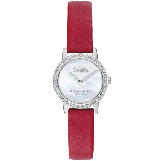 Coach Women's Audrey Quartz Crystal Accented MOP Strap Watch