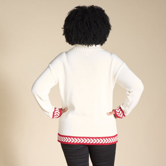 Christopher & Banks Tinsel Holiday Pullover Sweater