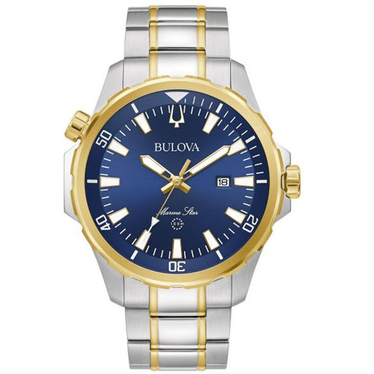 Bulova Men's Marine Star 44mm Swiss Quartz Bracelet Watch