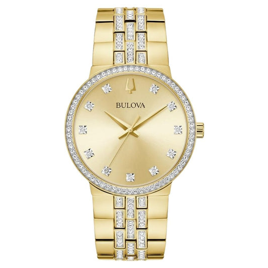 Bulova Men's Crystal 40mm Quartz Bracelet Watch