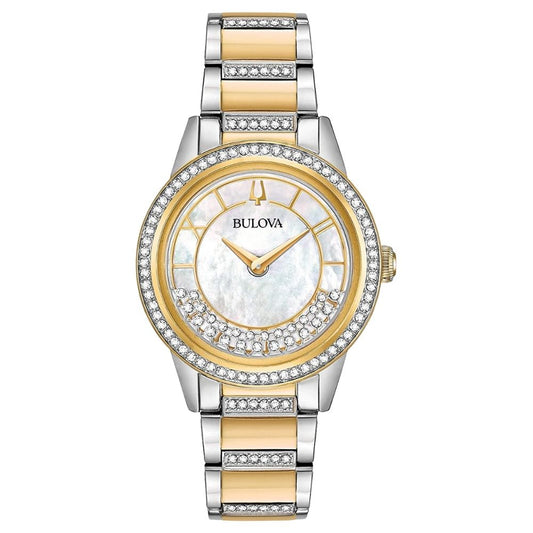 Bulova Women's Crystal 32mm Quartz Bracelet Watch