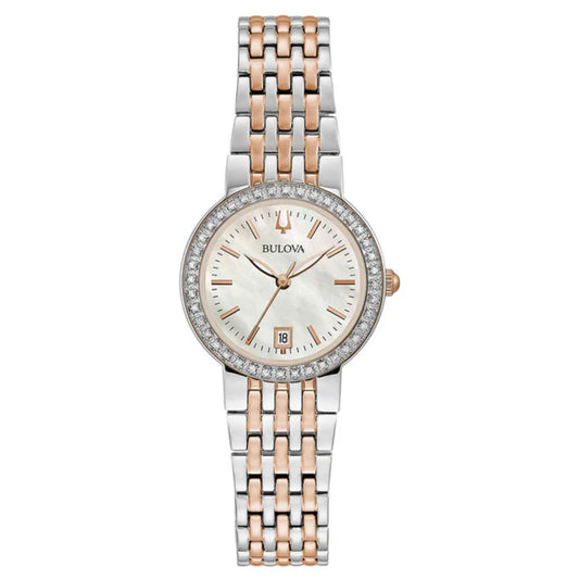 Bulova Women's Diamond 26mm Quartz Bracelet Watch