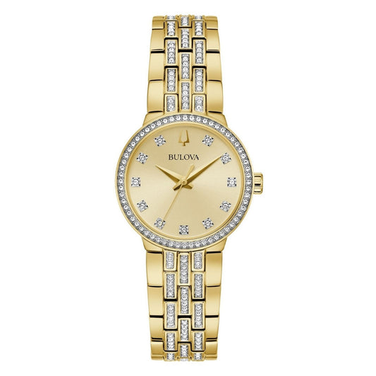 Bulova Women's Crystal 29mm Quartz Bracelet Watch