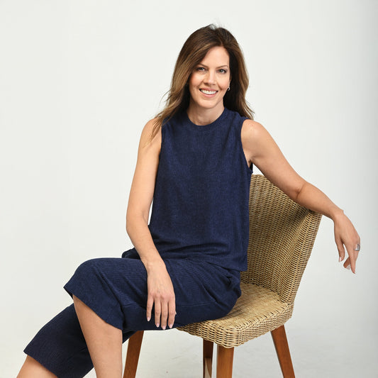 Christopher & Banks Relaxed Restyled Terry Tank