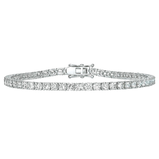 Morris & David 14K Gold 2.00ctw Diamond 7" Tennis Bracelet