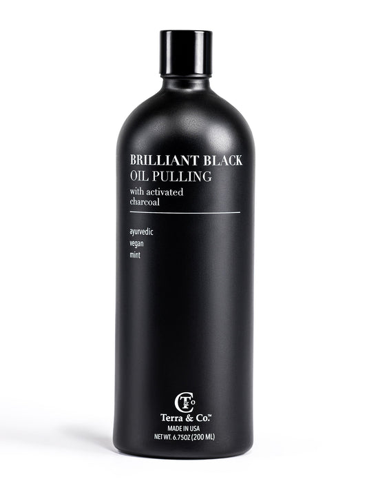 Terra & Co. Brilliant Black® Detox & Gum Health Oil Pulling Mouthwash