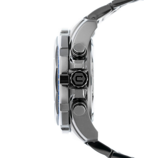 Cobalt Men's 52mm Fierce Quartz Chronograph Bracelet Watch - Gunmetal