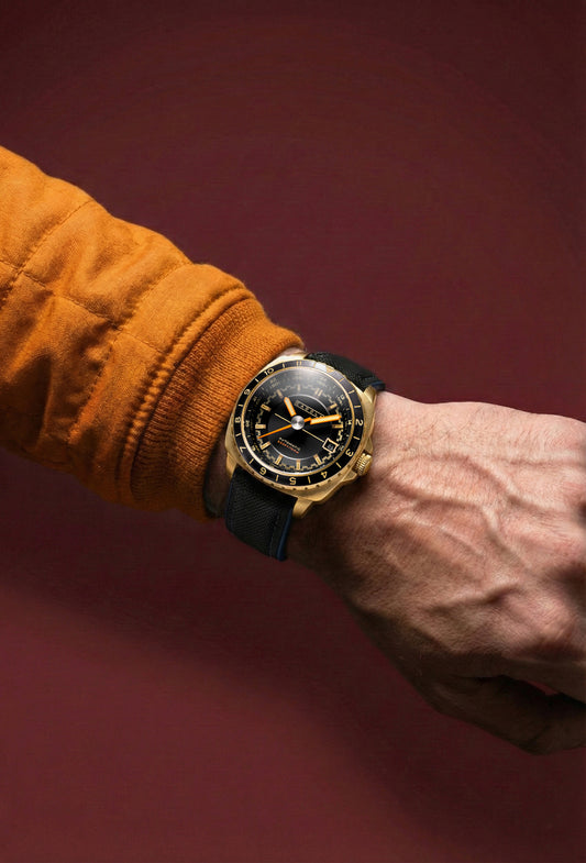 Cadola Men's 41mm Overdrive Automatic Canvas & Silicone Strap Watch