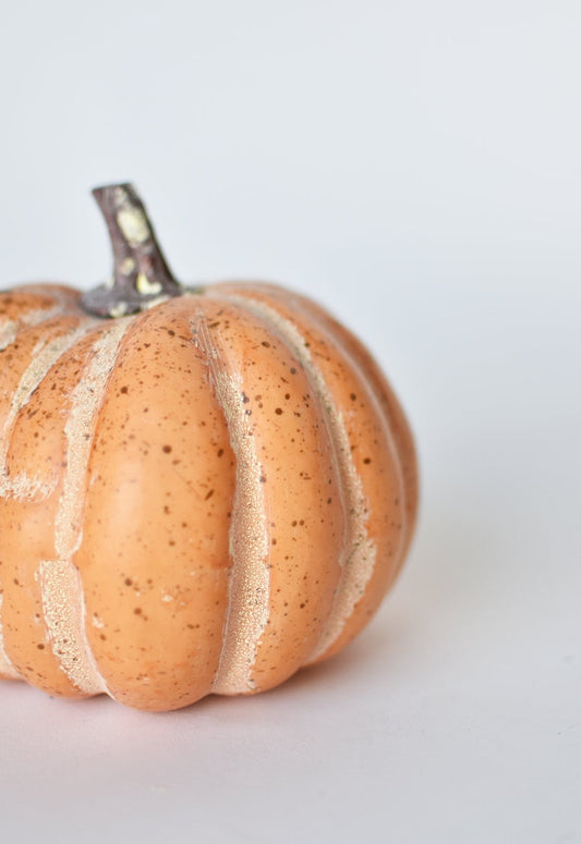 5" x 5.5" Faux Orange Pumpkin