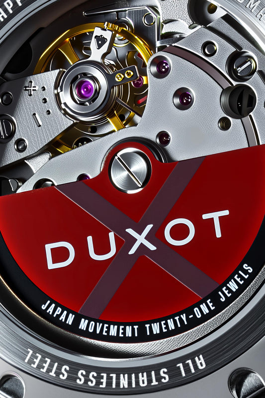 Duxot Men's 37mm Taranto Automatic Date Bracelet Watch