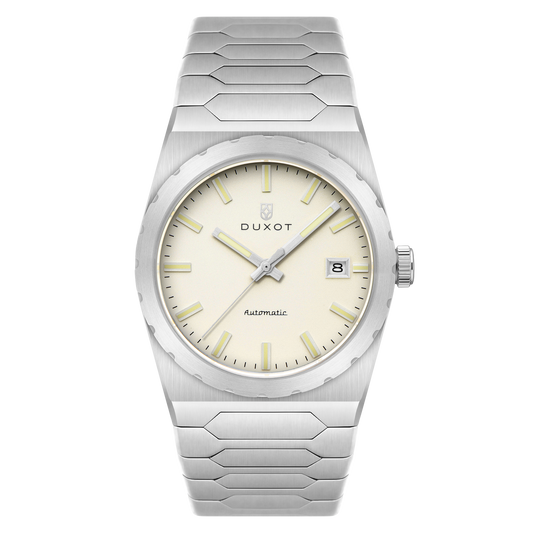 Duxot Men's 37mm Taranto Automatic Date Bracelet Watch
