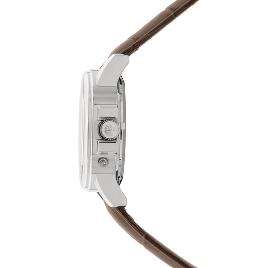 Thomas Earnshaw Men's 42mm Marlyebone Automatic Grand Date Calendar Leather Strap Watch