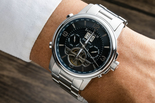 Thomas Earnshaw Men's 42mm Marlyebone Automatic Grand Date Calendar Bracelet Watch