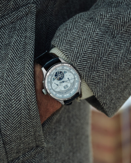 Thomas Earnshaw Men's 43mm Baron Grand Open Heart Automatic Bracelet Watch