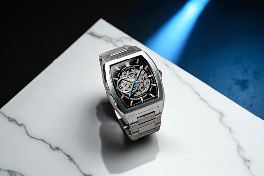 Thomas Earnshaw Men's 40mm Wellington Automatic Skeletonized Tonneau Bracelet Watch