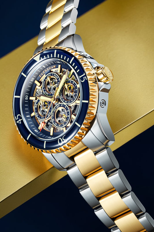 Thomas Earnshaw Men's 43mm Duncan Automatic Triple Calendar Two-Tone Bracelet Watch